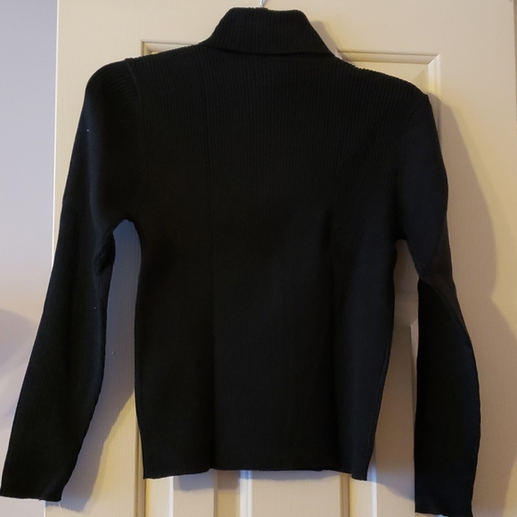 NWT Liz Claiborne LizSport Petite Black Turtleneck - Picture 6 of 6